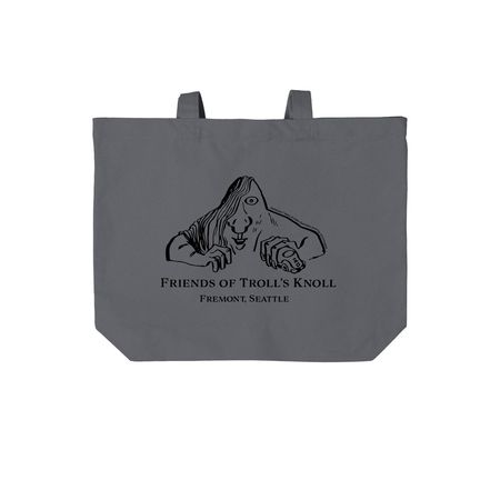 Friends of the Troll's Knoll Totes, a Storm Grey Cotton Canvas Tote Bag