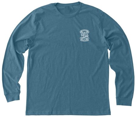 FBACC Logo with Scripture, a Heather Deep Teal Premium Long Sleeve Tee