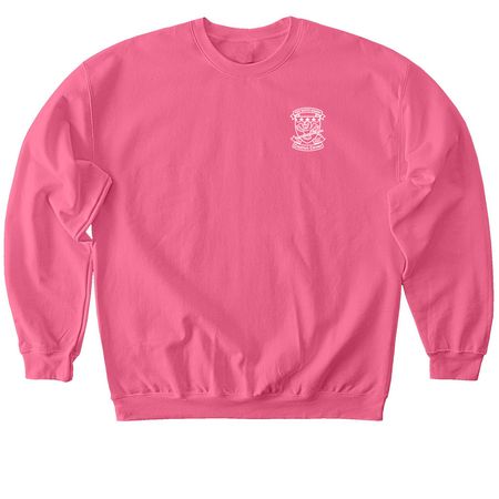 FBACC Logo with Scripture, a Pink Lemonade Softstyle Crewneck Sweatshirt