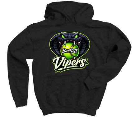 ViperWear Spring '26, a Black Youth Pullover Hoodie