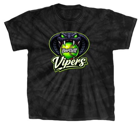ViperWear Spring '26, a Black Classic Tie Dye Tee