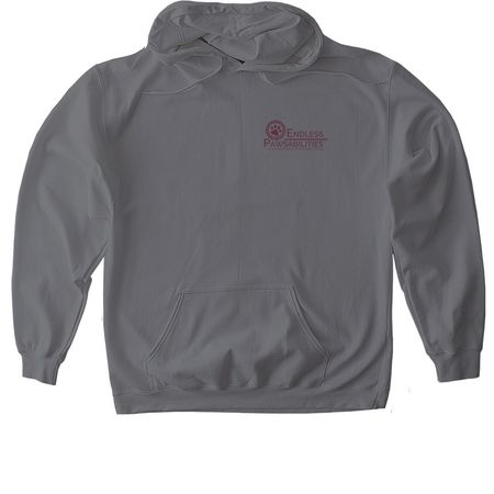 Treat Dealer - Purple Text, a Charcoal Gildan Softstyle Pullover Hoodie