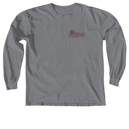 Treat Dealer - Purple Text, a Granite Comfort Colors Long Sleeve Tee