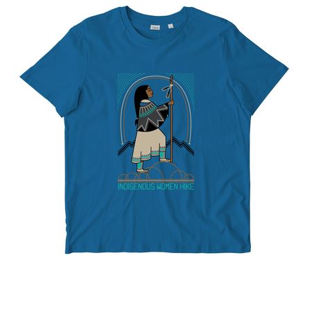 Indigenous Women Hike, a Royal Blue Stanley/Stella Unisex Crafter Tee