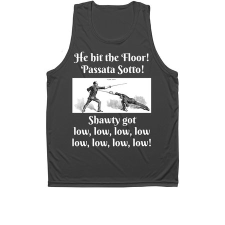Passata Sotto Activewear Shirt, a Iron Grey Unisex Performance Tank