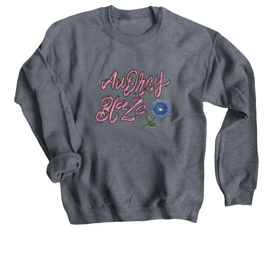 Audrey Blaze Crew Neck Sweatshirt, a Dark Heather Crewneck Sweatshirt