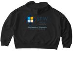 SEW MQG Merch, a Black Stanley/Stella Women?s Stella Ida Zip Up Pullover Hoodie (back-view)