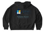 SEW MQG Merch, a Black Stanley/Stella Women?s Stella Nora Pullover Hoodie (back-view)