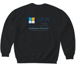 SEW MQG Merch, a Black Softstyle Crewneck Sweatshirt (back-view)