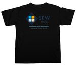 SEW MQG Merch, a Black Comfort Colors Unisex Tee (back-view)