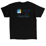SEW MQG Merch, a Black Classic Unisex Tee (back-view)