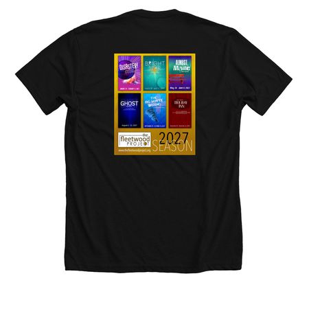 Season 2027 Swag, a Solid Black Blend Premium Unisex Tee (back-view)