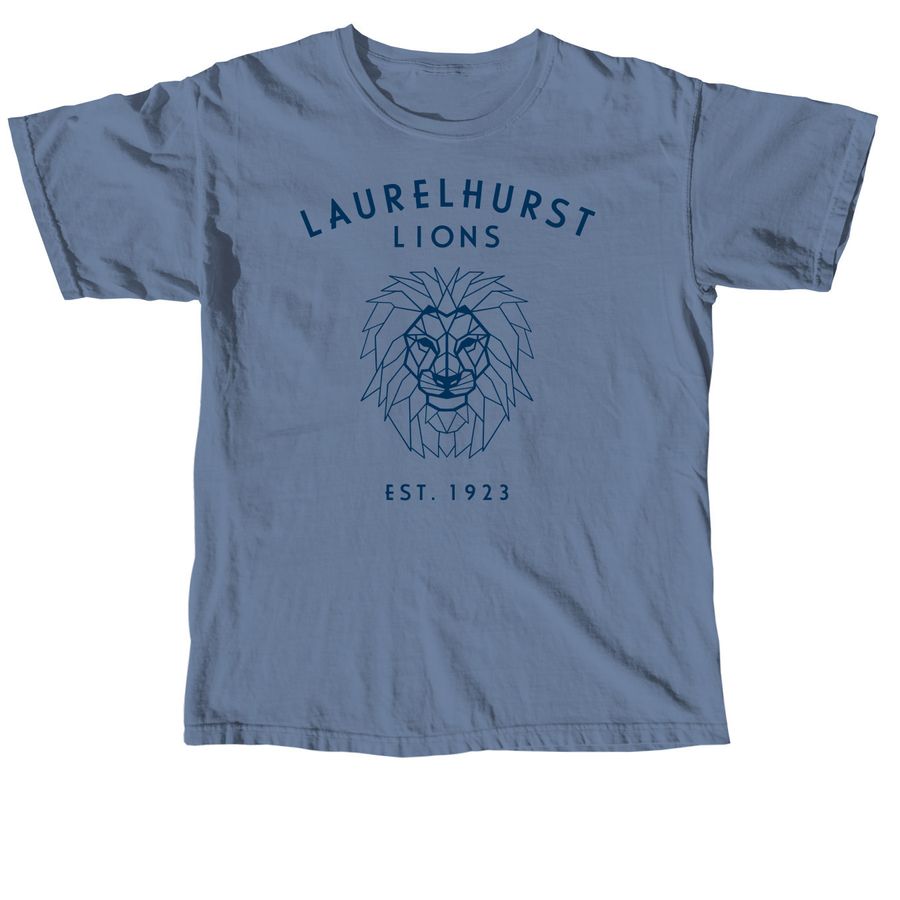 Laurelhurst Lions Est. 1923, a Blue Jean Comfort Colors Unisex Tee