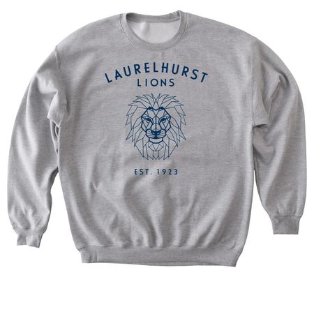 Laurelhurst Lions Est. 1923, a Sport Grey Softstyle Crewneck Sweatshirt