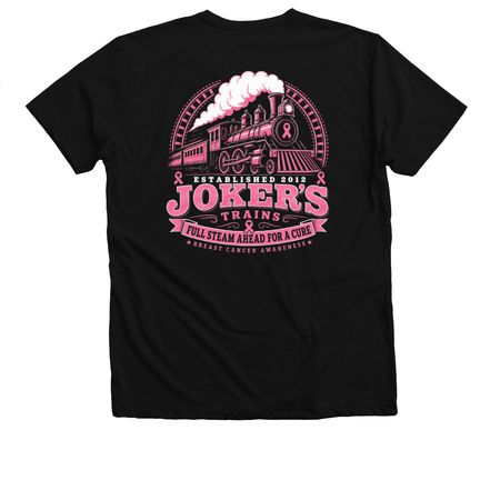 Joker's Breast Cancer 2026, a Solid Black Blend Premium V-Neck Tee