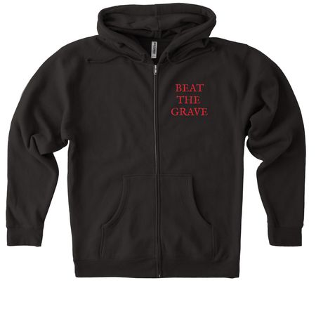 ONE WAY&nbsp;, a Black Heavyweight Zip Up Hoodie