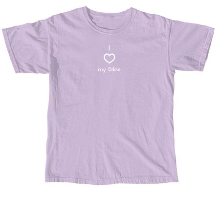 I love my bible, God breathed&nbsp;, a Orchid Comfort Colors Unisex Tee