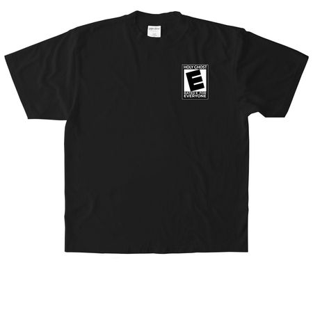 Rated E, a Black Heavyweight Garment Dye Tee