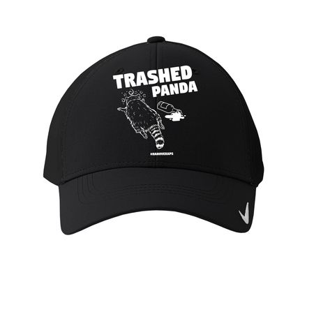 Trashed Panda, a Black Nike Dri-FIT Legacy Performance Cap