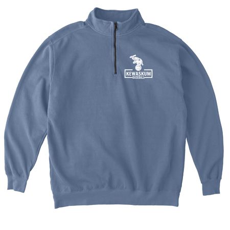 Kewaskum A's Quarter Zip, a Blue Jean Comfort Colors Quarter Zip Pullover