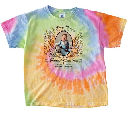 In Memory Of Adeline, a Eternity Youth Tie Dye Tee