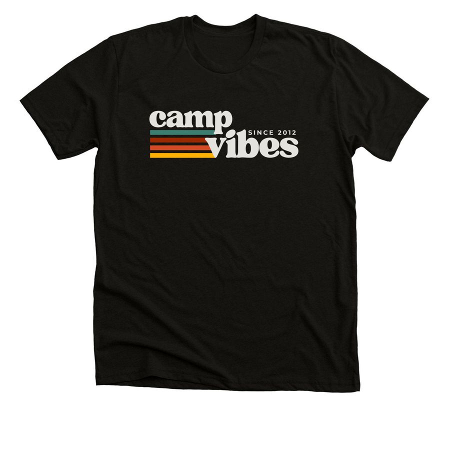 Camp Vibes, a Solid Black Blend Premium Unisex Tee