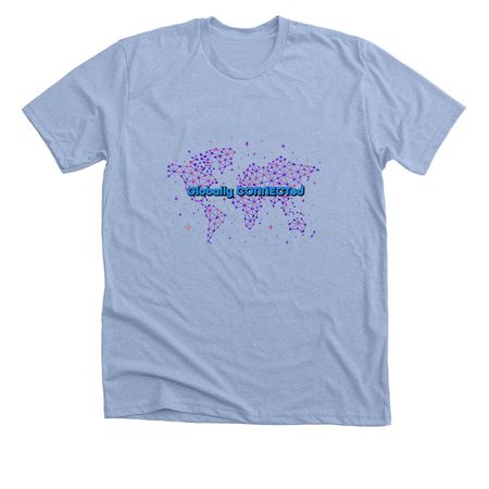 Globally CONNECTed 2026, a Heather Baby Blue Premium Unisex Tee