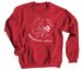 AHEAD With Horses Holiday Shirt, a Red Crewneck Sweatshirt