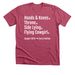 Support Birth Positions, a Heather Raspberry Premium Unisex Tee