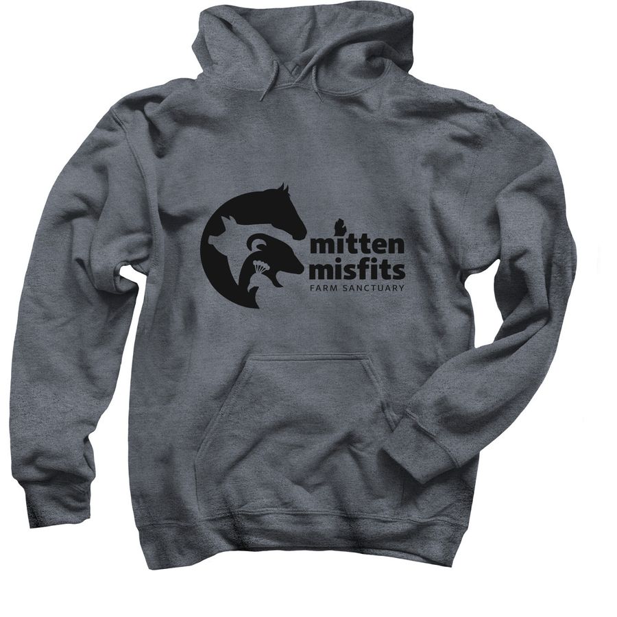 Mitten Misfits Hoodies, a Dark Heather Pullover Hoodie