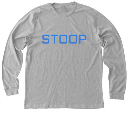 Stoop Logo blue, a Athletic Heather Premium Long Sleeve Tee
