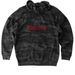 OFFICIAL LOGO, a Black Camo Heavyweight Camo Pullover Hoodie (back-view)