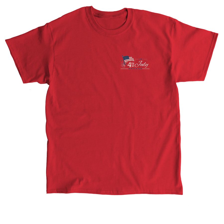 Red 4th of July, a Red Classic Unisex Tee