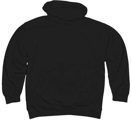 NEJ?, a Black Midweight Pullover Hoodie