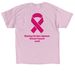 Breast Cancer Walk T-Shirt, a Light Pink Classic Unisex Tee (back-view)