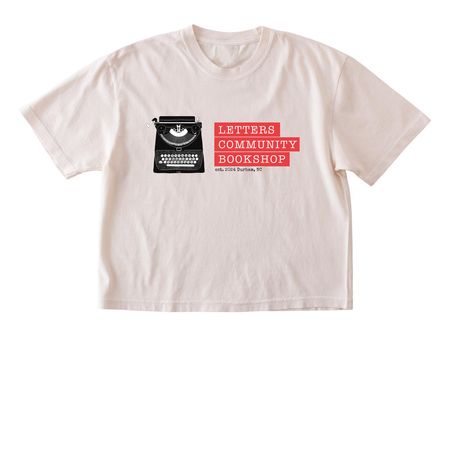 Letters Typewriter Logo Tee, a Ivory Comfort Colors Boxy Tee