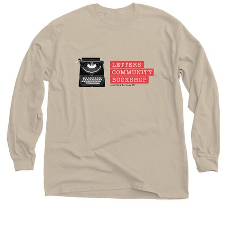 Letters Typewriter Logo Tee, a Sand Classic Long Sleeve Tee