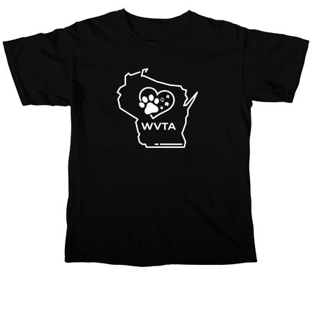 T-shirts - white logo, a Black Comfort Colors Unisex Tee