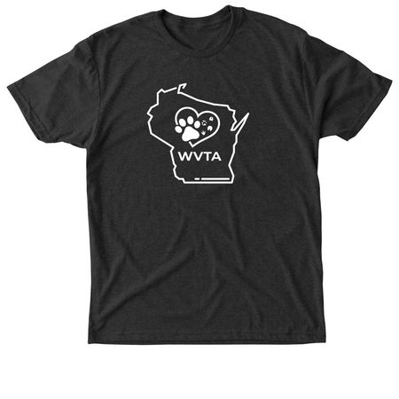 T-shirts - white logo, a Vintage Black Triblend Unisex Tee