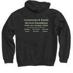 Fostering Hope - Dark, a Black Pullover Hoodie (back-view)