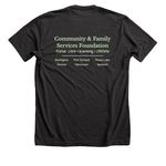 Fostering Hope - Dark, a Dark Grey Heather Premium Unisex Tee (back-view)
