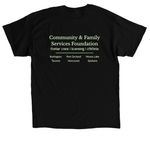 Fostering Hope - Dark, a Black Classic Unisex Tee (back-view)