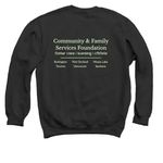 Fostering Hope - Dark, a Black Crewneck Sweatshirt (back-view)