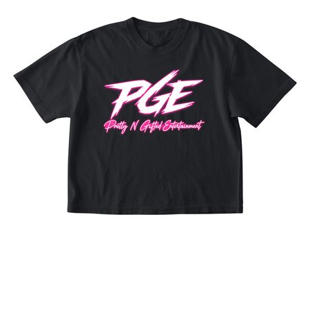 PRETTY N GIFTED, a Black Comfort Colors Boxy Tee