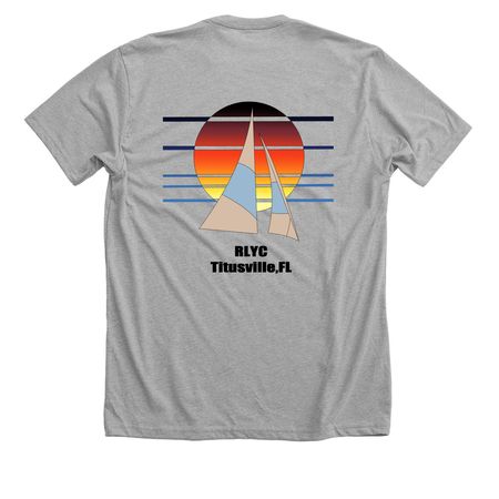 RLYC - Lionfish Are FREE!, a Athletic Heather Premium Unisex Tee (back-view)