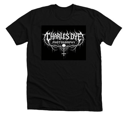 White on Black, a Solid Black Blend Premium Unisex Tee