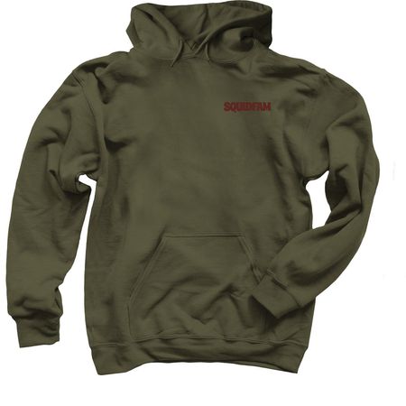 WHERE'S THE SAUCE?, a Military Green Pullover Hoodie