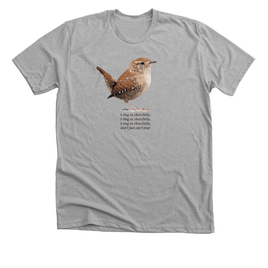 Winter Wren T-Shirt, a Athletic Heather Premium Unisex Tee