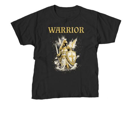 WARRIOR, a Black Youth Unisex Tee