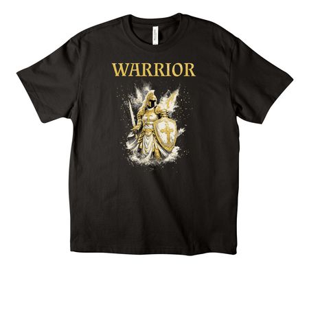 WARRIOR, a Black Unisex Heavyweight Tee